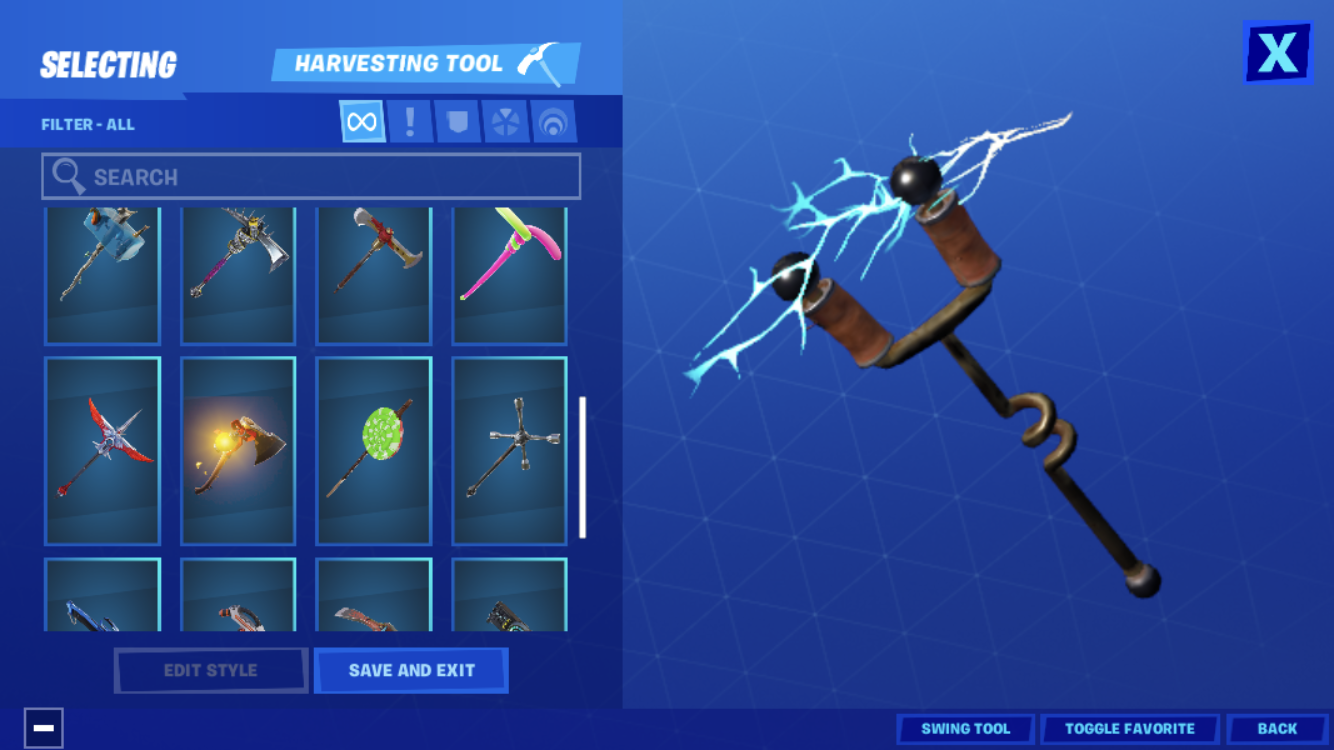 Black knight john wick ac/dc pickaxe and a lot more skins and rare ...