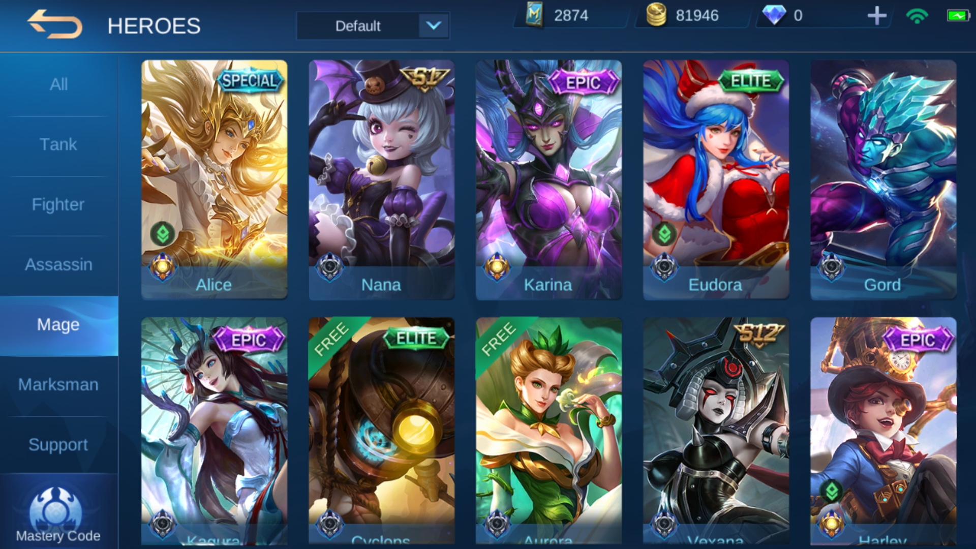 Selling my account $350|ex-mythic|All heroes|107 skins(11 Epic, 6