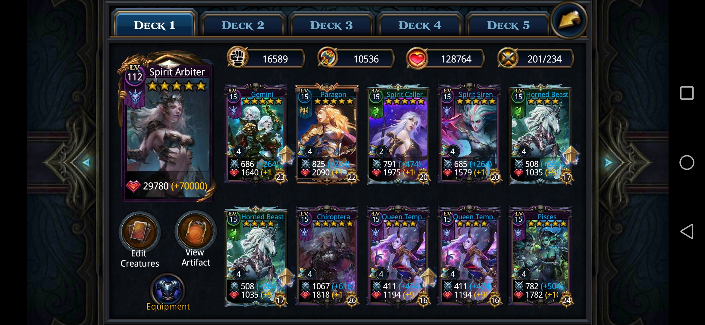 Selling - Deck Heroes Acct Lvl 112 w/ SA lvl 9, 161k LP, US android ...