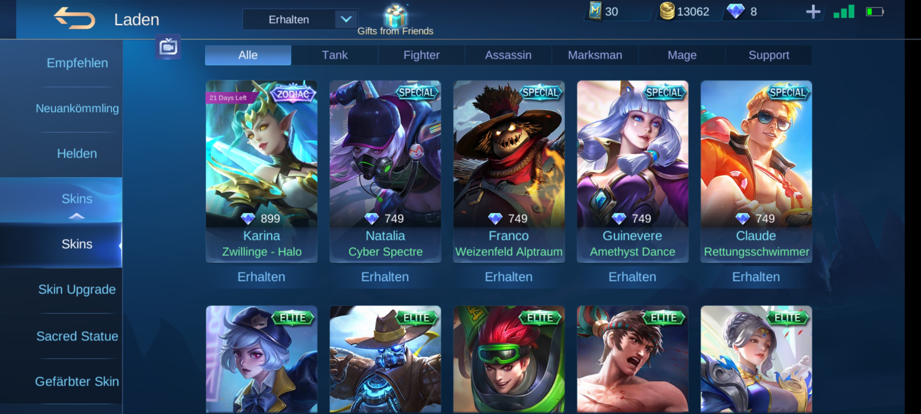 Selling - 47 Heroes 62 Skins (Dragon Boy Chou) | EpicNPC Marketplace