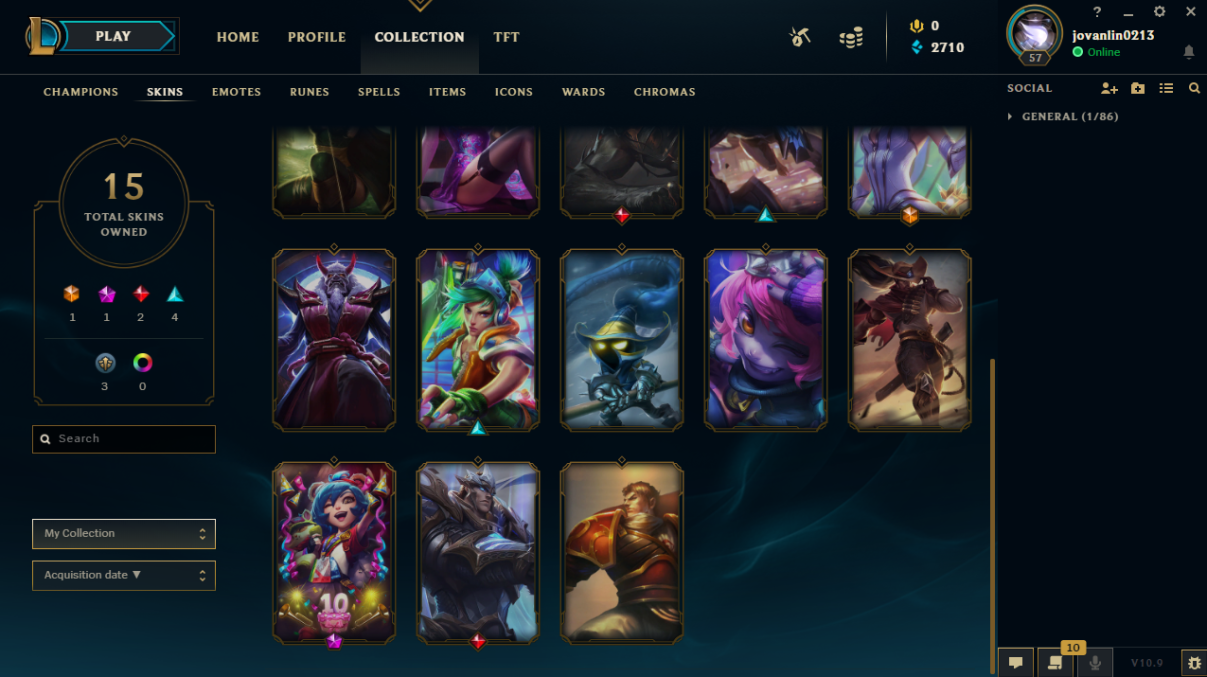 Selling - [PH] Garena LOL account for sale | EpicNPC Marketplace
