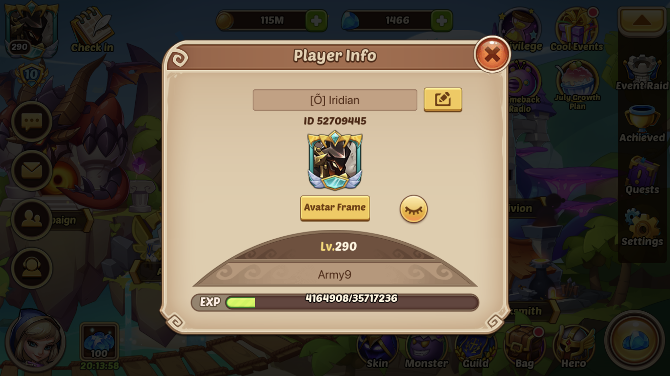 Idle Heroes Account For Sale Lvl 290 Vip 10 Epicnpc Marketplace