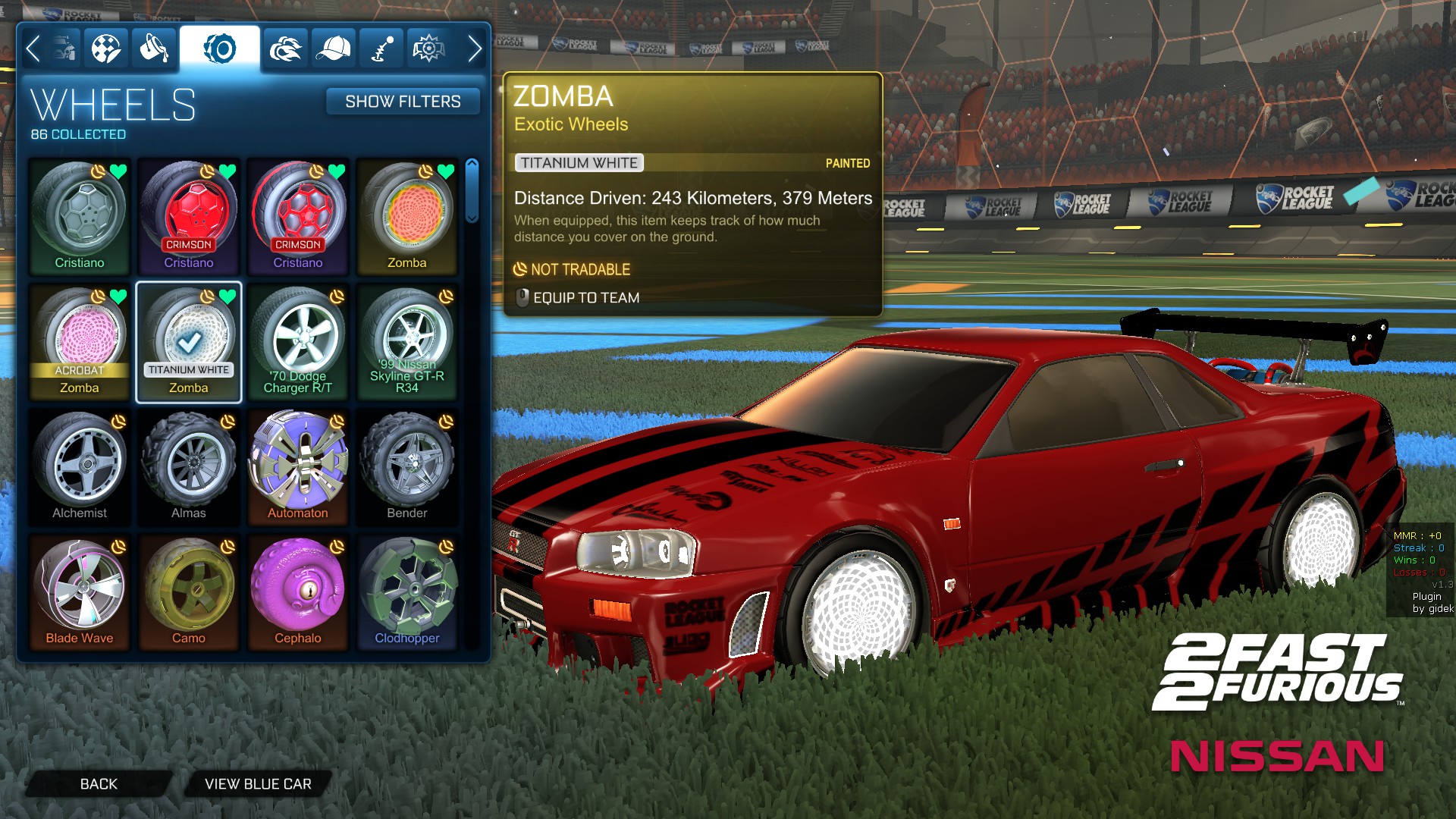 Nissan skyline rocket league