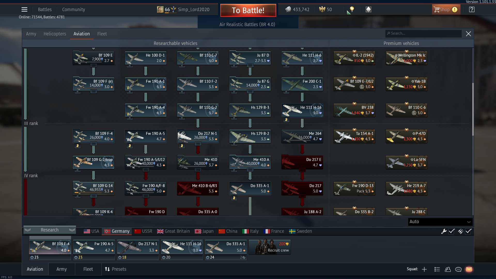 Selling - High tier German and Mid tier US and British tank for sale ...