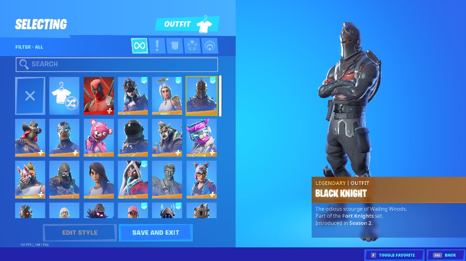 Selling - LEGIT black knight season 2 account $65 special will accept ...