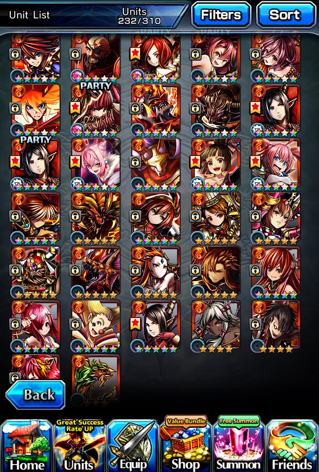 SOLD - Late Game Grand Summoners Account 700 days login 11 KOB