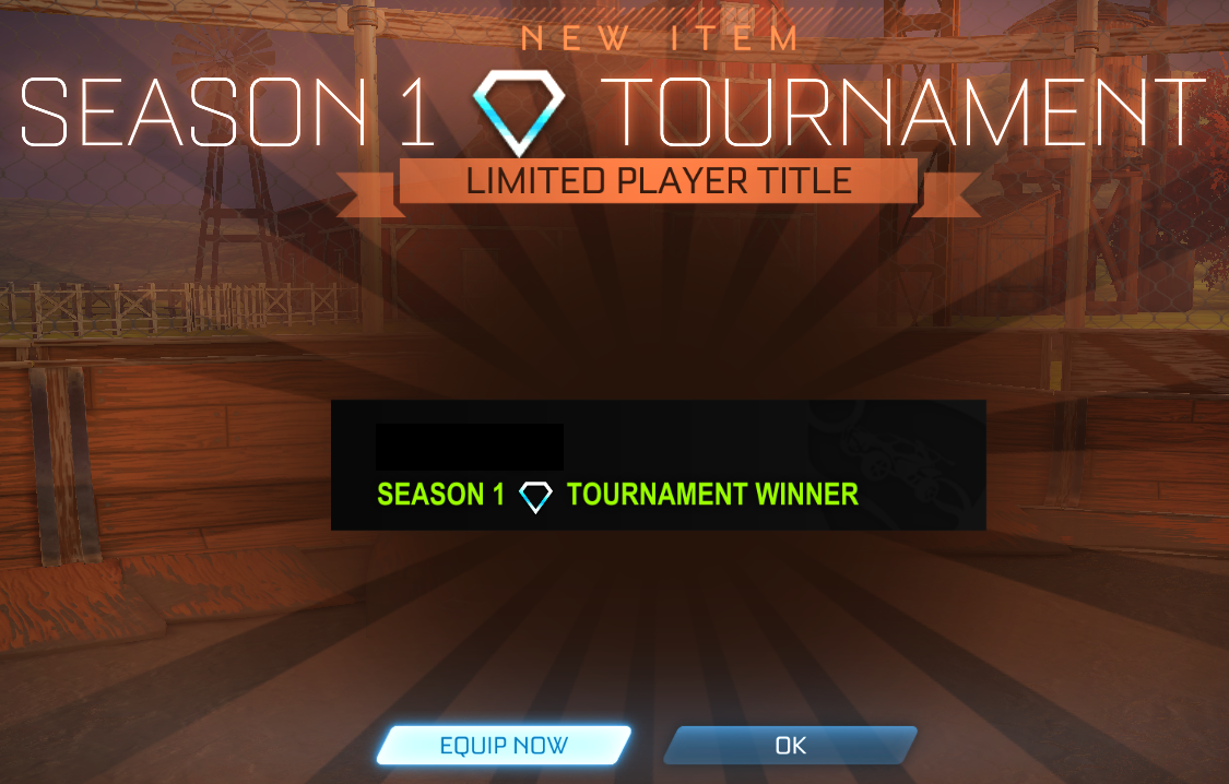 how to get pink tournament winner title rocket league