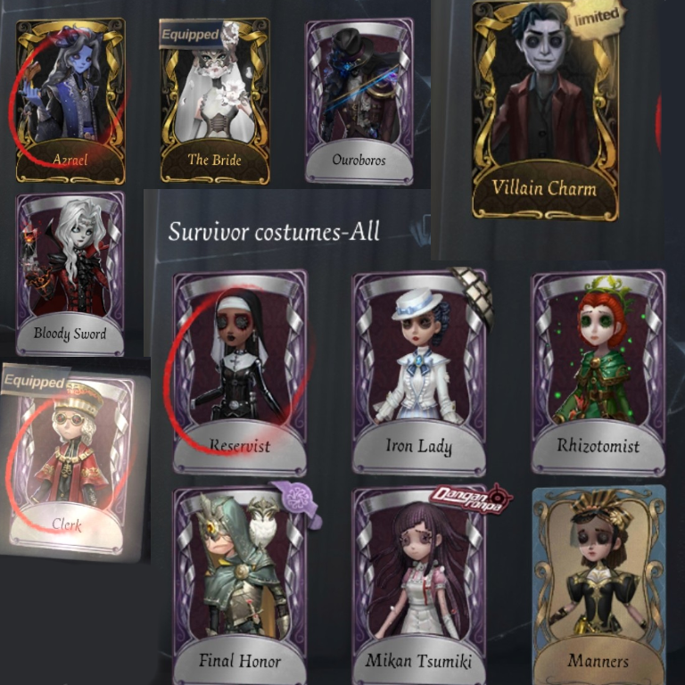 Selling - LF Offers - Basic 3S 9A Identity V Account | EpicNPC Marketplace