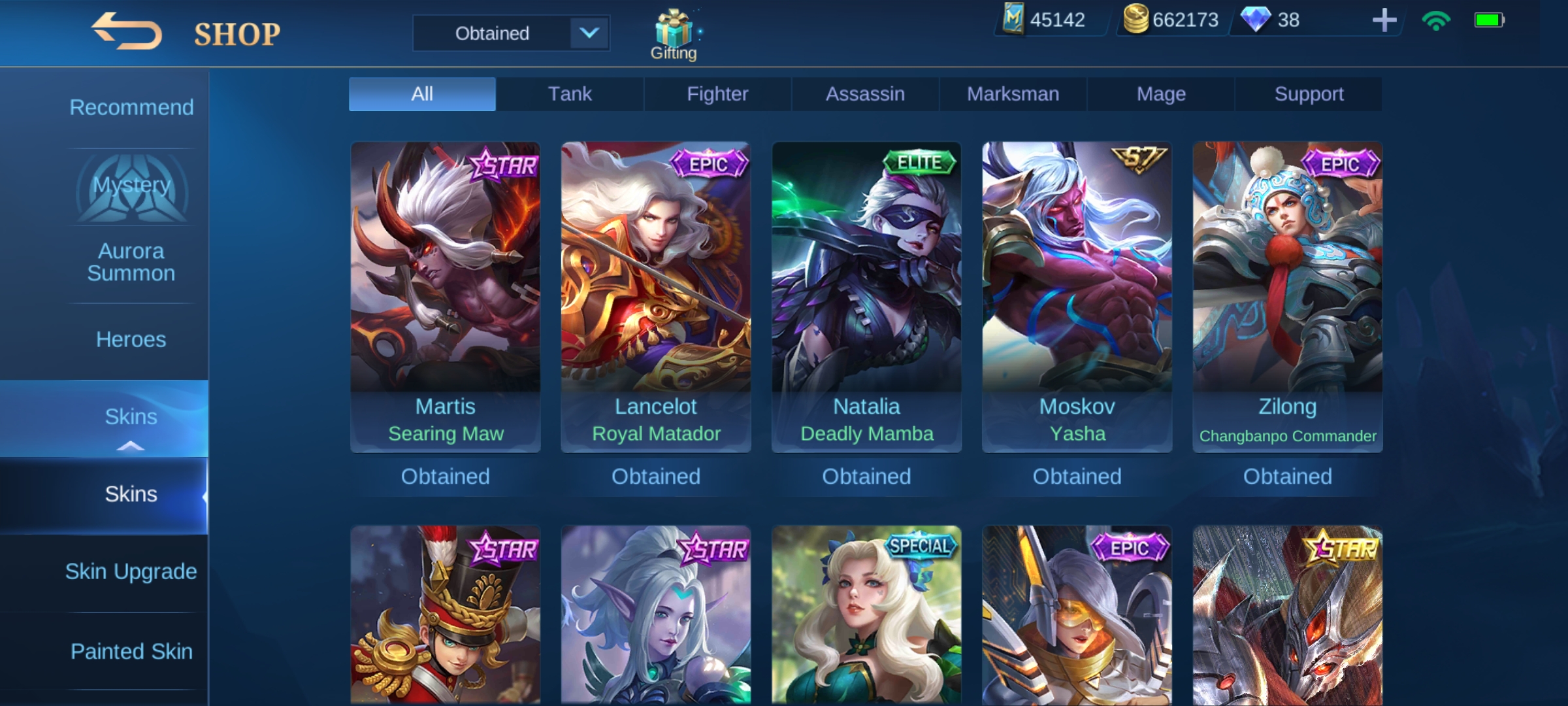 SOLD - Whale account with 5 legend and many good skin $550 | EpicNPC