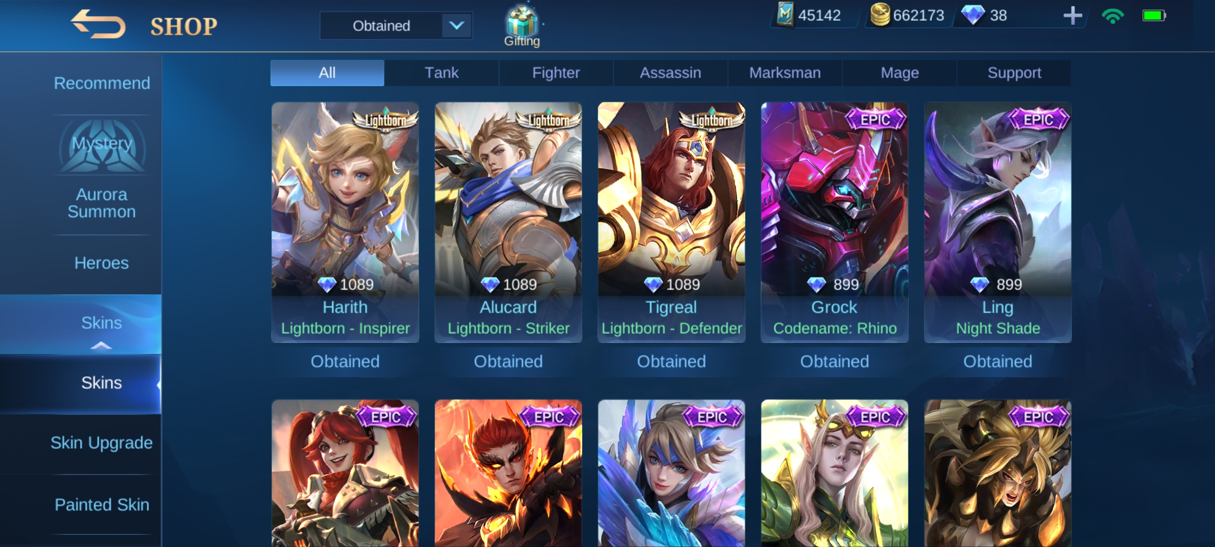 SOLD - Whale account with 5 legend and many good skin $550 | EpicNPC