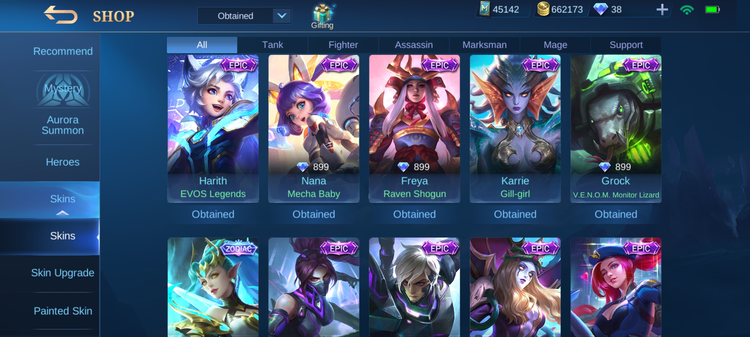 SOLD - Whale account with 5 legend and many good skin $550 | EpicNPC