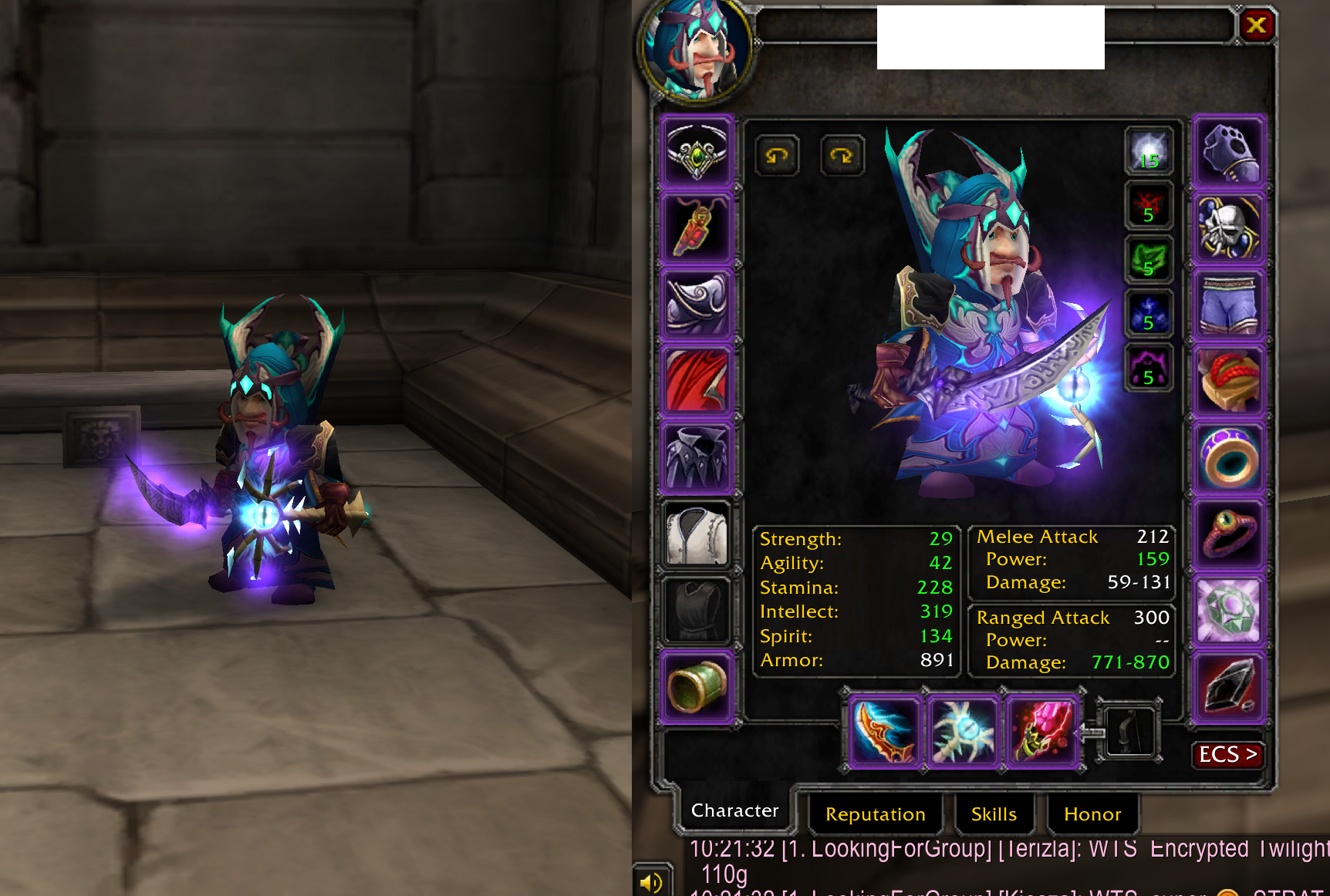 SOLD - Absolute BIS ingame Gnome Mage ZG Raptor - PVP - $550 - EpicNPC