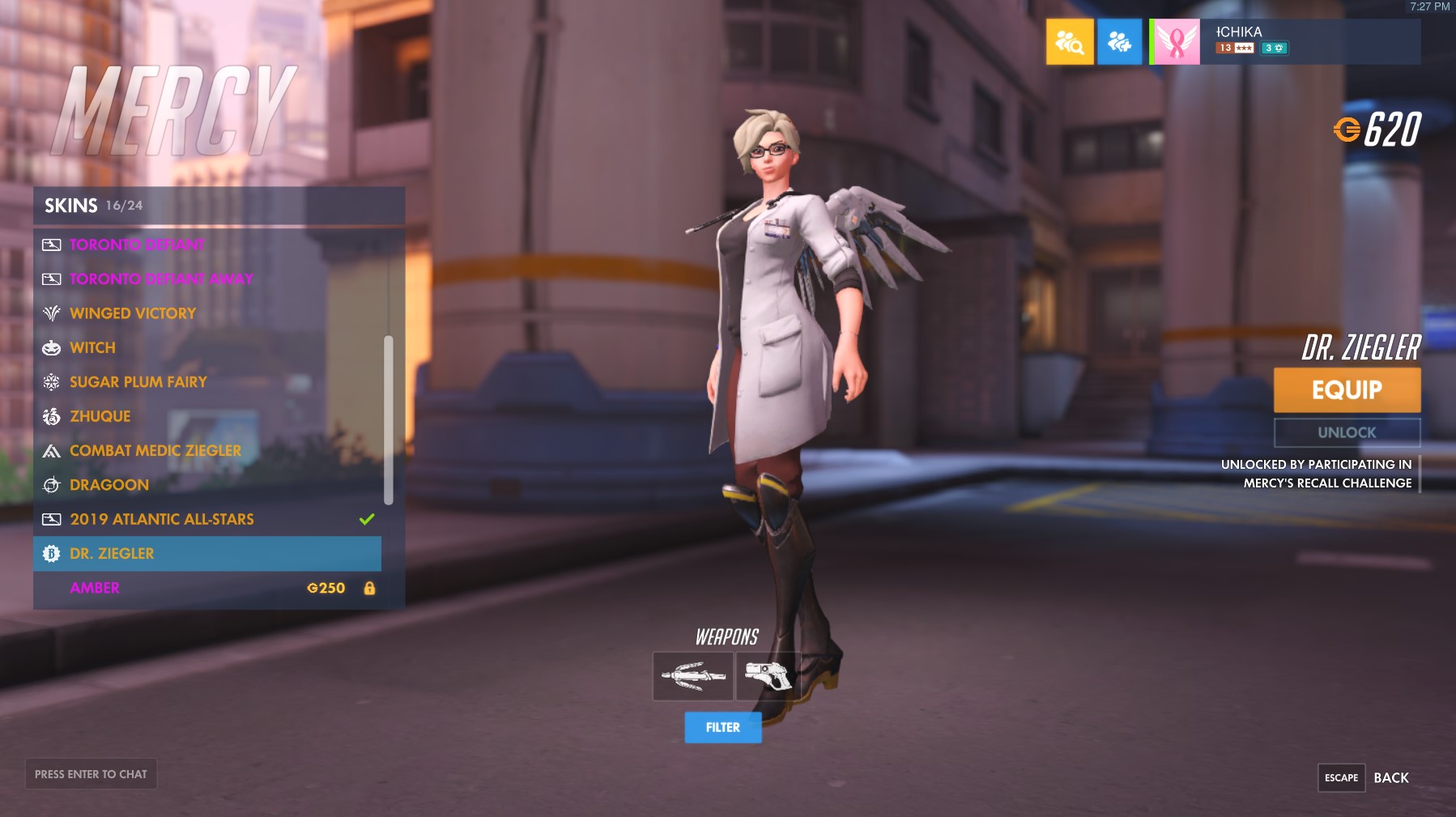 SOLD - Atlantic Mercy / Dr. Ziegler + Mercy & D.va Golden Weapons - EpicNPC