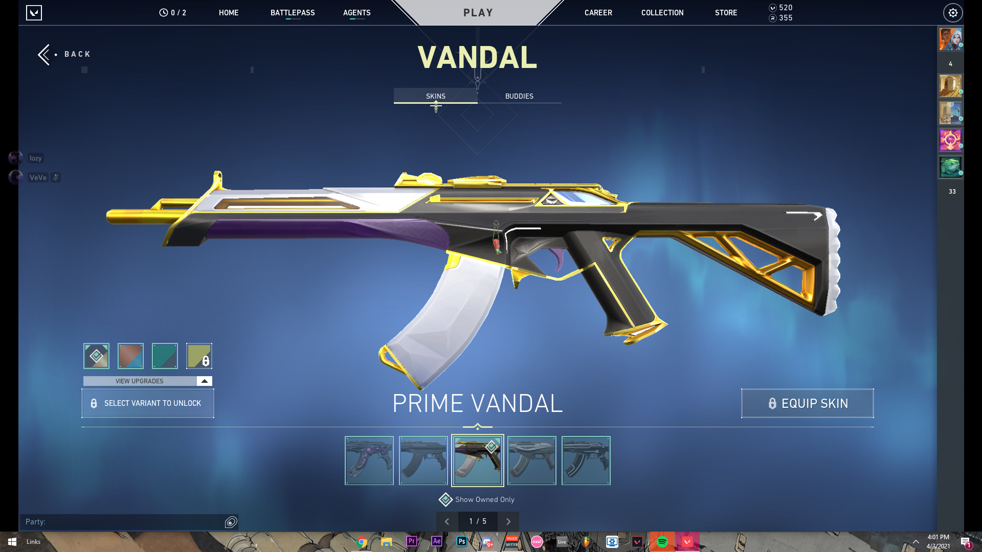 Selling Na Prime Vandal Valorant Go Knife Prime 2 0 Knife Soverign Sword More Epicnpc Marketplace