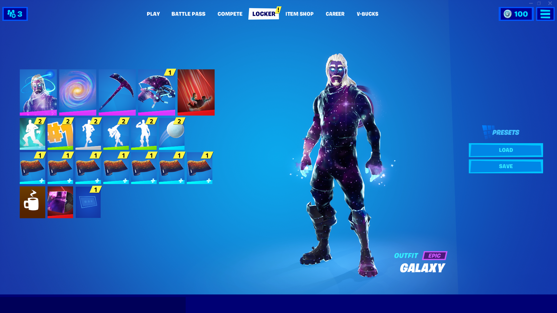 Selling Fortnite And Epic Games Account With The Rare Galaxy Skin Other Bonus Games Epicnpc Marketplace