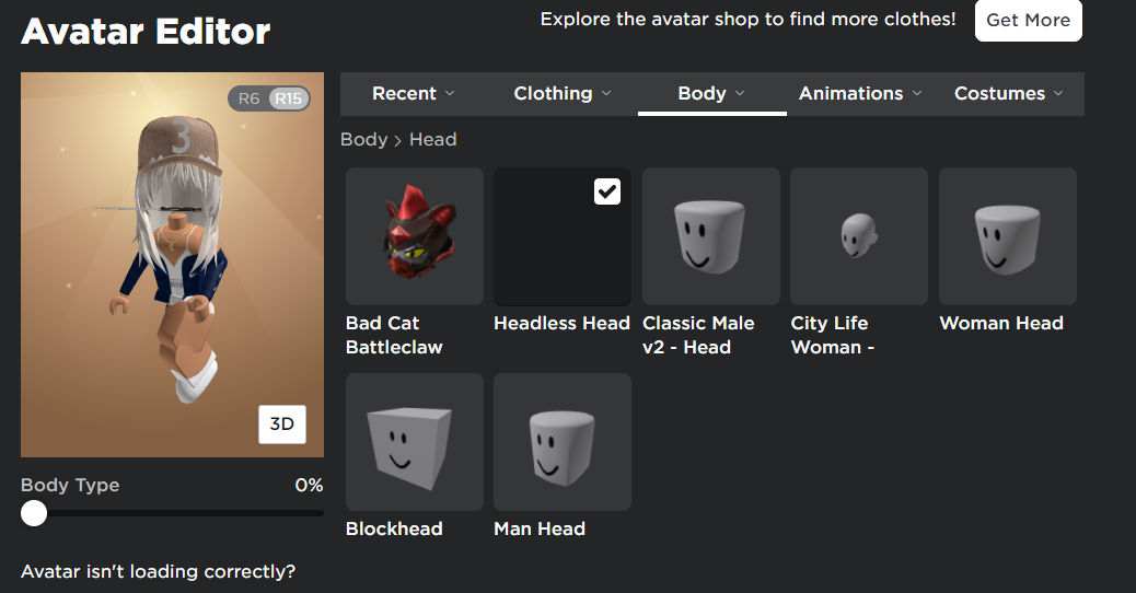 Korblox Headless Roblox Avatars