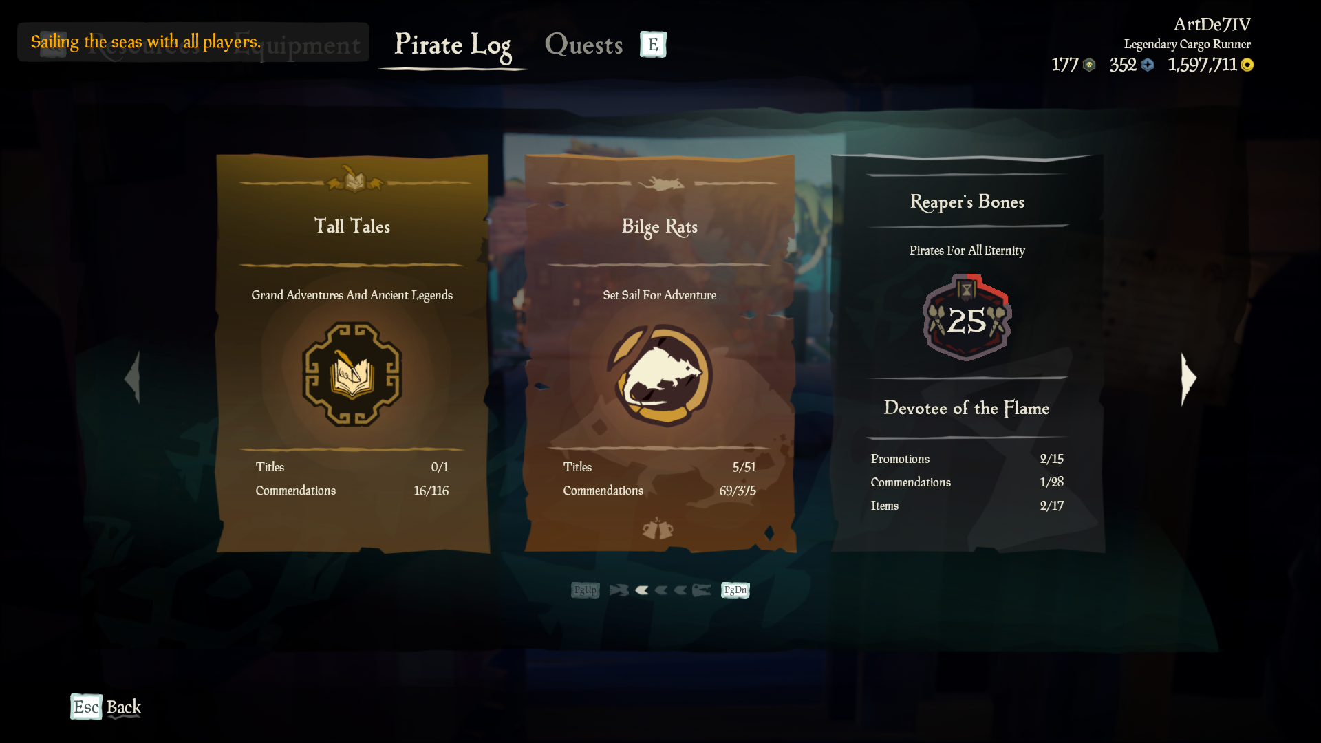 how to change accounts on sea of thieves