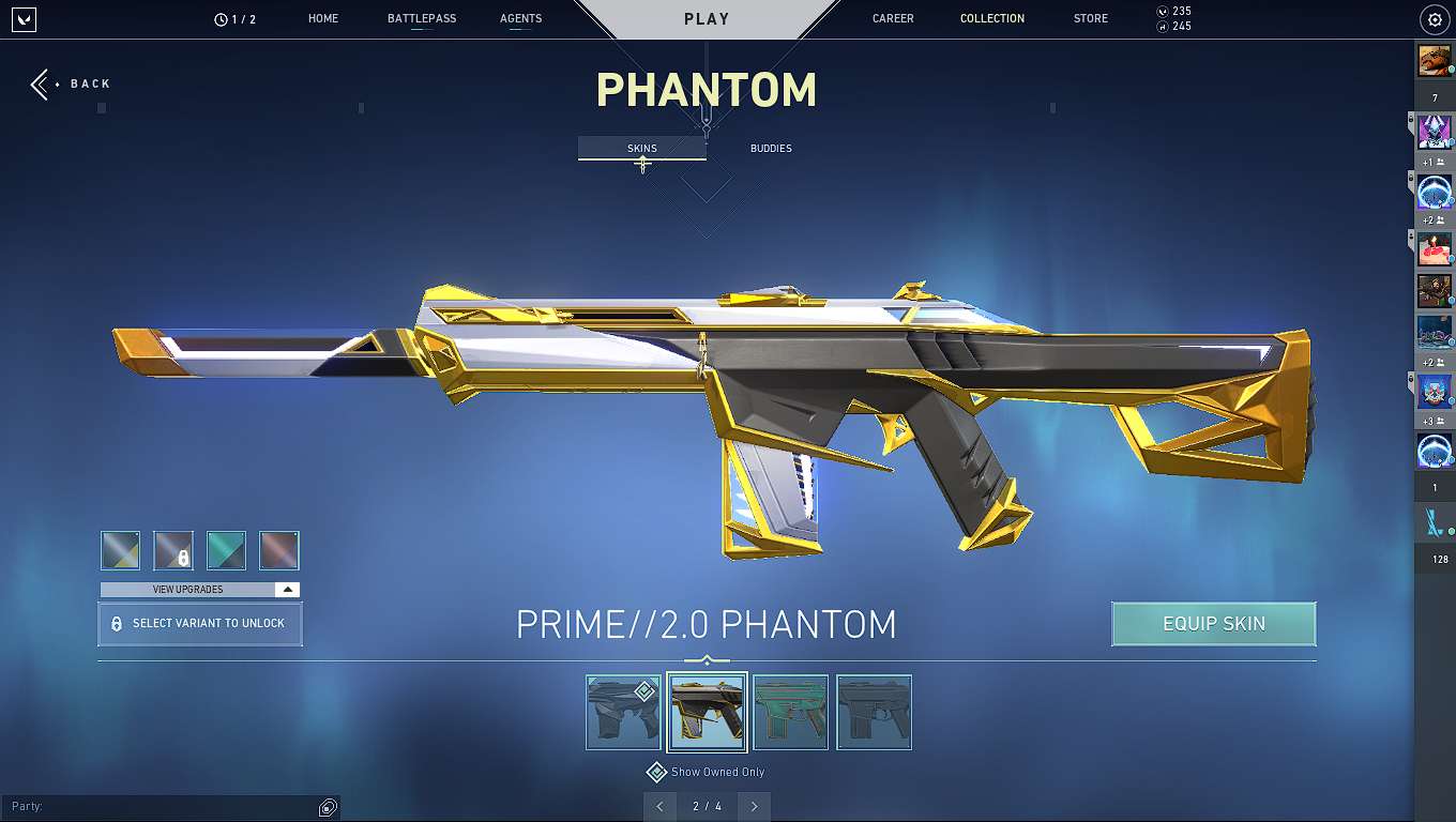 SOLD - Asia - Ruin Dagger+Prime Phantom+Prime Vandal+Singu Phantom ...