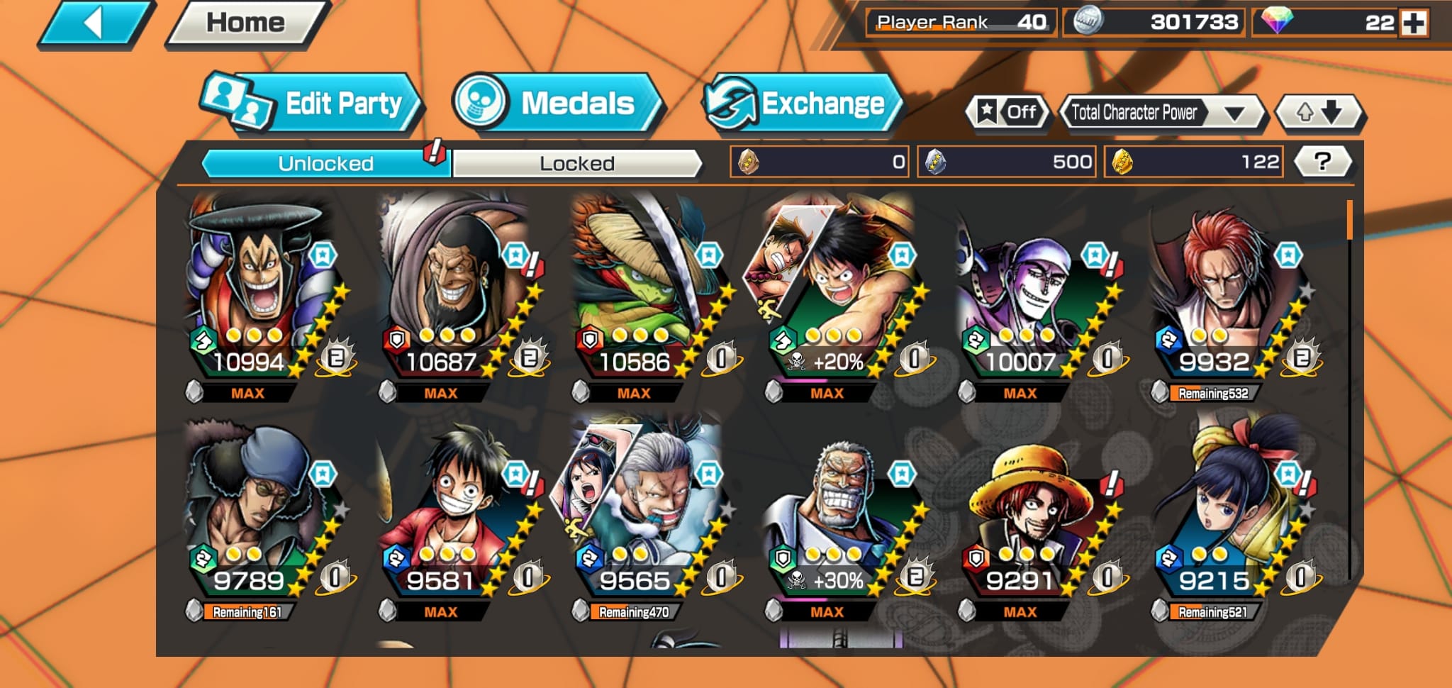 Very Rare* One Piece bounty rush account for sale MANY Characters - EpicNPC