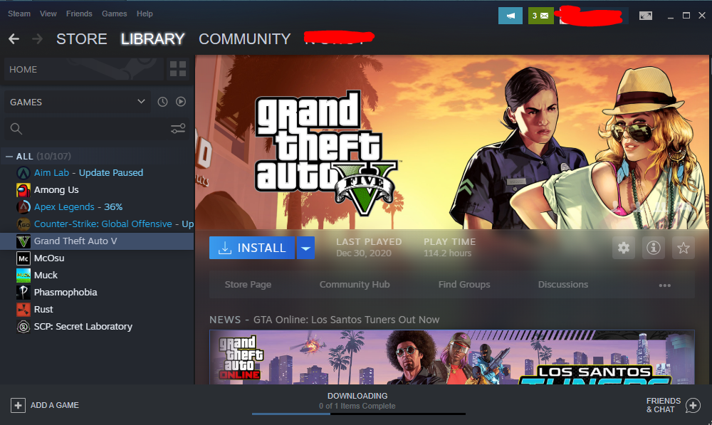 Selling steam account with GTA V and SEM rank in CSGO w/ prime (send