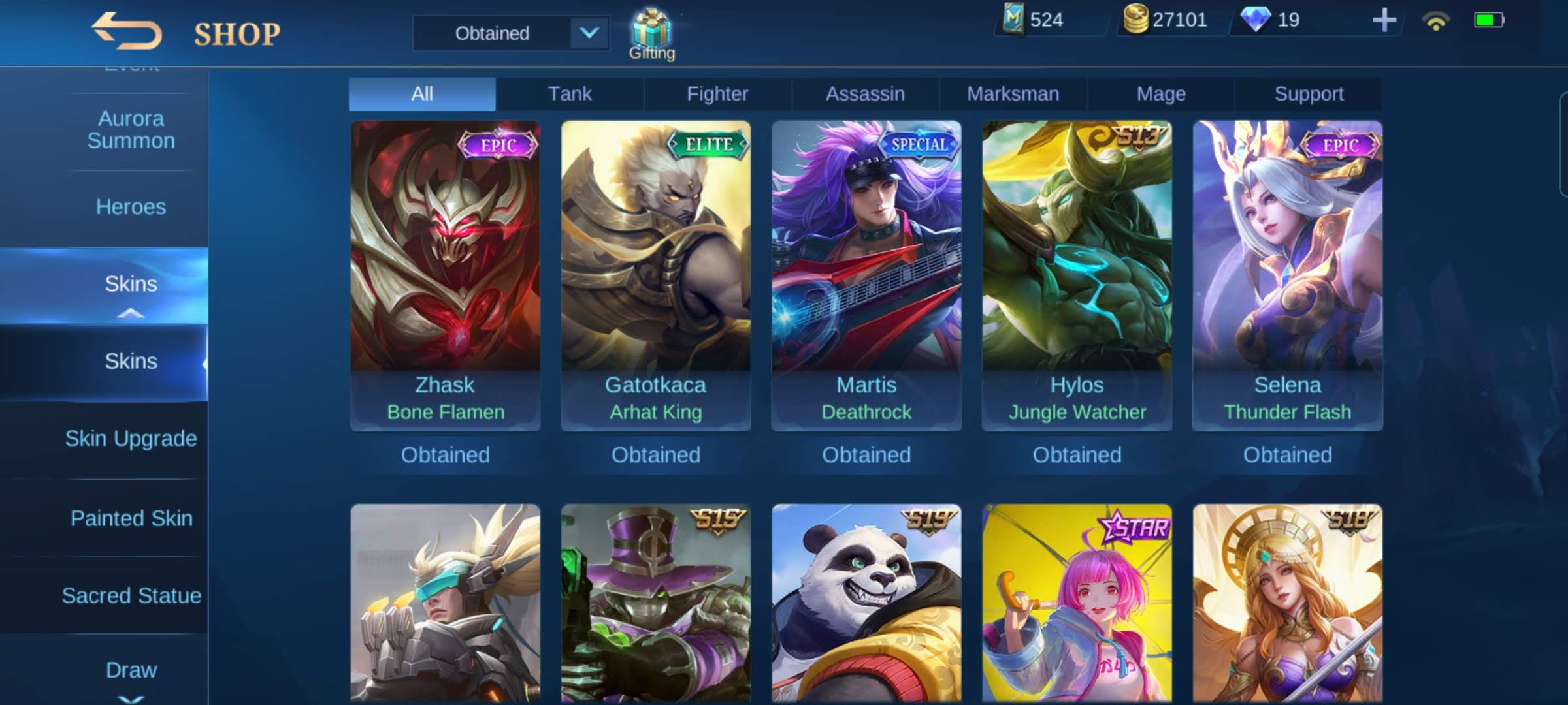 Selling - Mobile Legends account for Sale Price Negotiable | EpicNPC