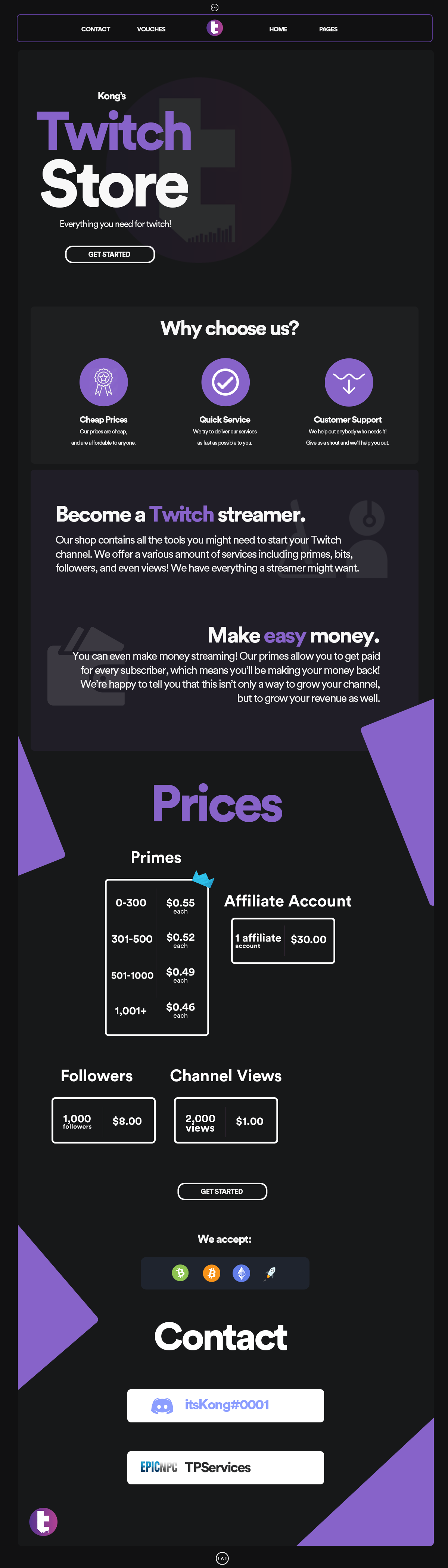 Twitch Profit Services™ Primes + Followers + Channel Views + MORE