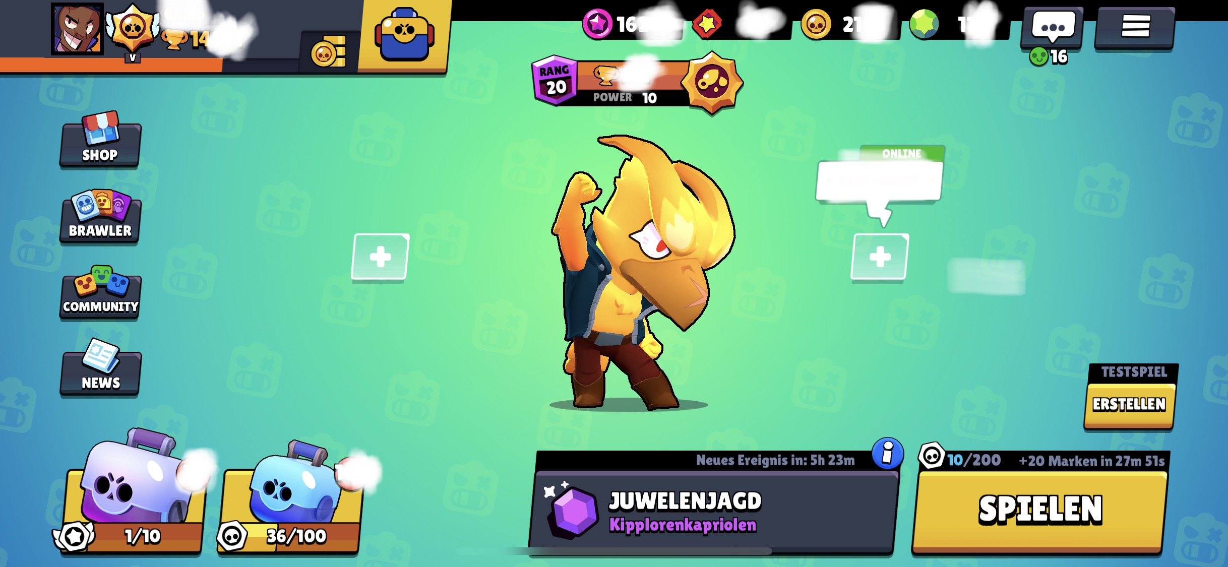 Brawl Stars Max Account With 14800 Trophies And Over 16000 Starpoints Epicnpc Marketplace - phoenix crow from brawl stars