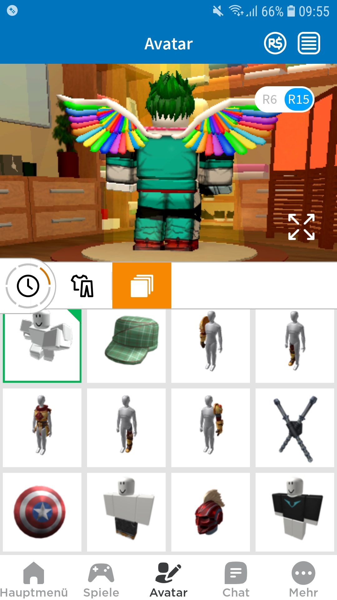 Selling Roblox Account With Wings And Set Epicnpc Marketplace - rainbow wings of imaginationde roblox