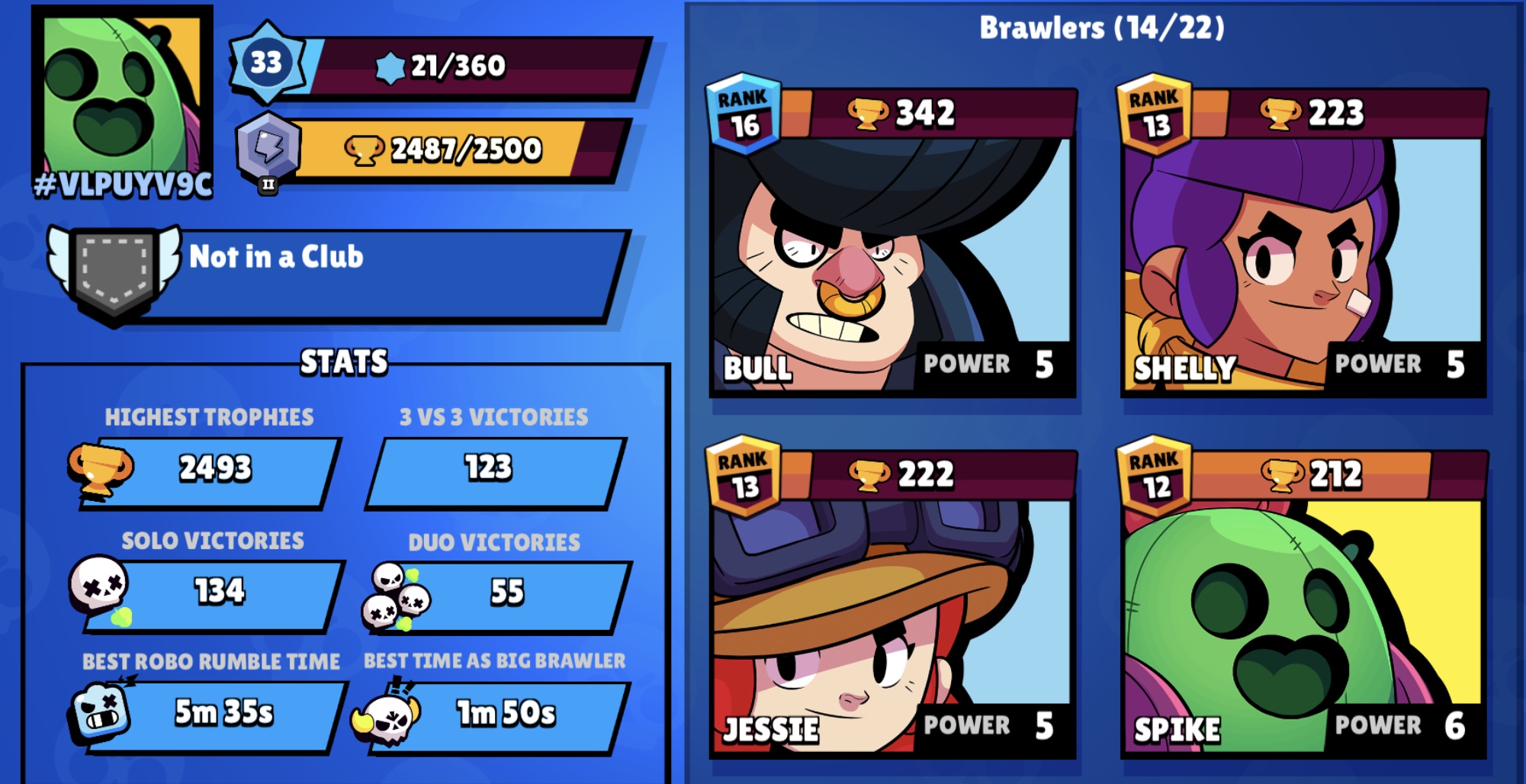 Selling Brawl Stars Account W Spike And Star Shelly Epicnpc Marketplace - brawl stars account with spike