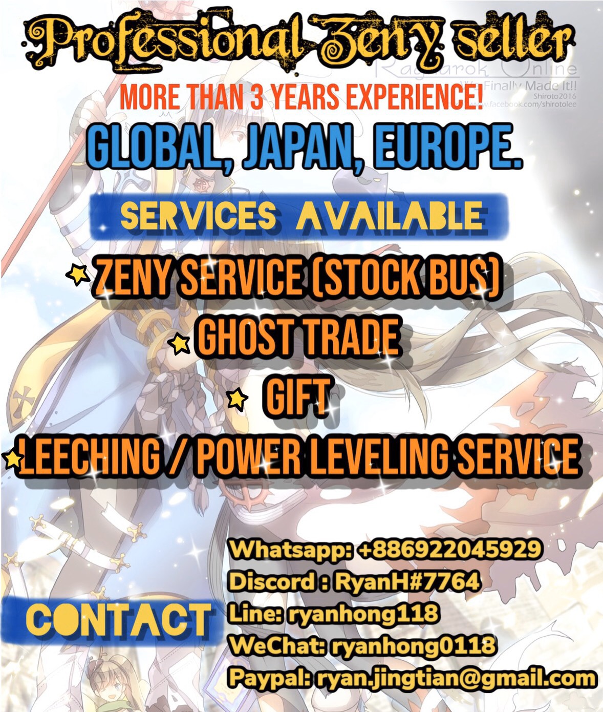 Selling Zenny Service Rom Global Server Epicnpc Marketplace