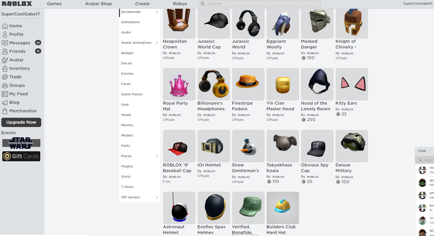 Selling Stacked Roblox Account Epicnpc Marketplace - roblox account inventory